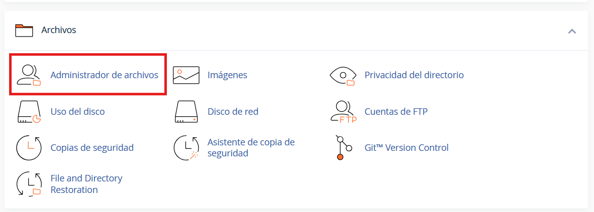Modificar permisos de carpetas y ficheros en cPanel 2