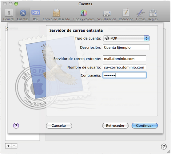 Configuración de correo Titan en macOS 3